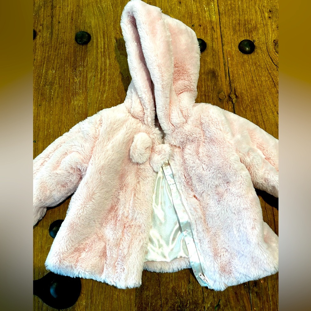 Pink baby girls coat